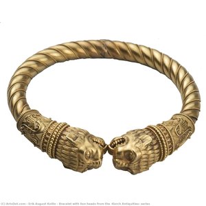 Bracelet With Lion Heads From The “kerch Antiquities” Series — Erik August Kollin