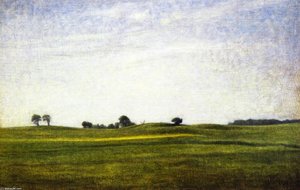 Landscape, Gentofte — Vilhelm (hammershøi)hammershoi