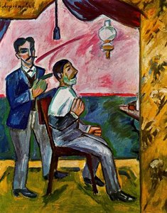 Gentlemen Barber — Mikhail Fiodorovich Larionov