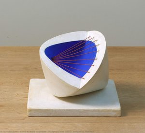 Sculpture With Colour (deep Blue And Red) — Barbara Hepworth