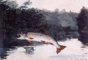 Leaping Trout — Winslow Homer