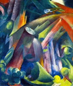 Lesní Interiér S Ptákem — Franz Marc