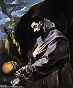San Francesco Che Prega — El Greco
