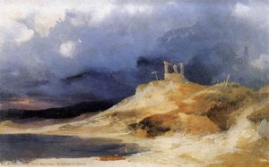 Scaffold In Storm — Carl Blechen