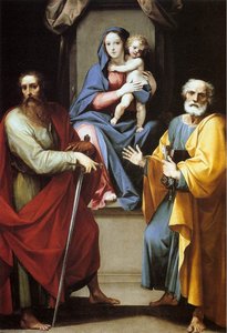 Madonna And Child With Sts. Peter And Paul — Giuseppe Cesari