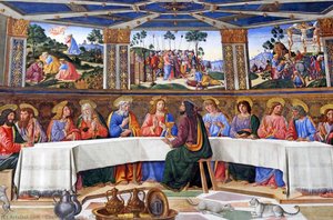 The Last Supper (after Restauration) — Cosimo Rosselli