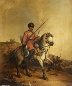 A Tartar On A Horse — John Augustus Atkinson