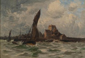 L'entrée Du Port De Barfleur — Frank Myers Boggs