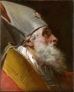 Head Of A Bishop — Gaetano Gandolfi