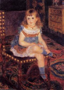 Georgette Charpentier Sittande — Pierre-auguste Renoir