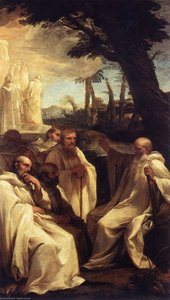 The Vision Of St Romuald — Andrea Sacchi