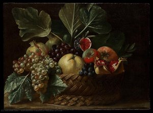 Basket Of Fruit — Bartolomeo Cavarozzi