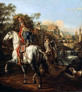A Hussar On Horseback — Bernardo Bellotto