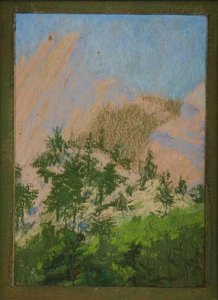 Red Rocks (painting) — Mary Agnes Yerkes