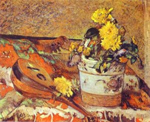 Мандалина И Цветы — Гоген