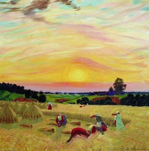 La Moisson — Boris Mikhaïlovitch Koustodiev