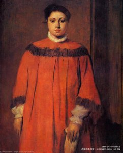 Ragazza In Rosso — Hilaire-germain-edgar Degas