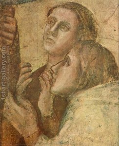 Az Stefan'ın Hayatından Sahne: 2. Drusiana'nın Dirilişi (detay) (11) — Giotto