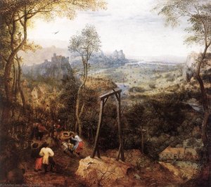 Magpie On The Gallow — Pieter Bruegel The Elder