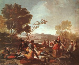 Obiad Piknik Nad Manzanares — Francisco De Goya
