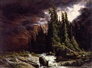The Thunderstorm At Handeck — Alexandre Calame