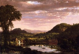 Nový Anglický Krajina — Frederic Edwin Church