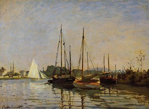 Приємні Човни, Аржентує, C.1872-3 (масло На Полотні) — Клод Моне