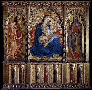Virgin And Child With St John The Baptist And St Andrew — Taddeo Di Bartolo