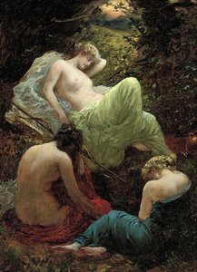 The Siesta Of Diana — Thomas Benjamin Kennington