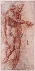 Study For The Baptism Of The People — Andrea Del Sarto
