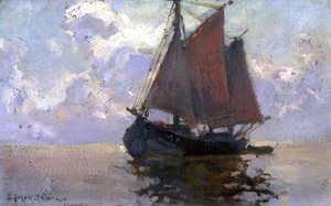 Lugger In The Bay Of Mont Saint Michel — Marc-aurèle De Foy Suzor-coté