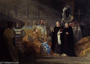 King John And Prince Henry At Swinstead Abbey — John Sell Cotman
