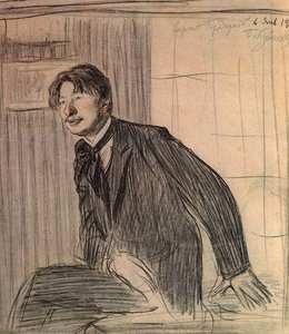 Portrait Of The Poet Sergey Gorodetsky — Boris Mikhailovich Kustodiev
