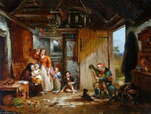 The Irish Piper — Frederick Goodall