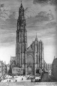 Antwerp Cathedral — Wenceslaus Hollar
