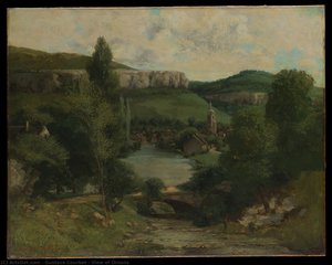 Widok Ornans — Gustaw Courbet