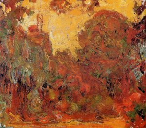 Hiša Videno Iz Rožja Vrtu — Claude Monet
