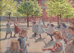 Playing Children, Enghave Square — Peter Franklin Hansen