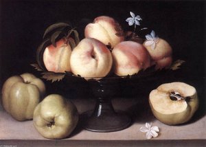 Still-life With Peaches — Panfilo Nuvolone