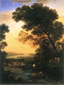 Ideal Landscape With The Flight Into Egypt — Claude Lorrain (claude Gellée)