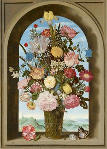 Vase Of Flowers In A Window — Ambrosius The Elder Bosschaert
