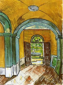 The Entrance Hall Of Saint-paul Hospital — Vincent Willem Van Gogh