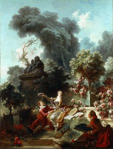 The Progress Of Love: The Lover Crowned — Jean-honoré Fragonard