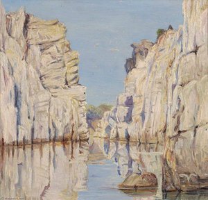 Rocas De Mármol, Jabalpur, Madhya Pradesh, India — Marianne North