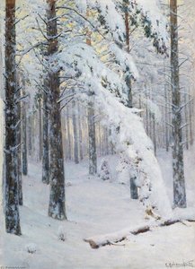Forest In Winter — Konstantin Yakovlevich Kryzhitsky