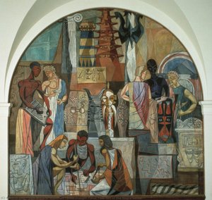 Interchange, Panel Two, Art Of The Negro Series — Hale Aspacio Woodruff