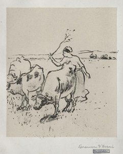 Cowherder — Camille Pissarro