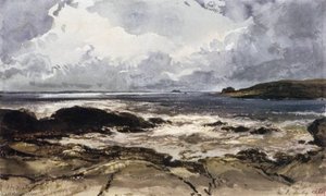 Rocks At Saint Malo — Louis Gabriel Eugène Isabey