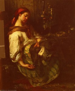 La Couseuse Addormentata — Jean-françois Millet
