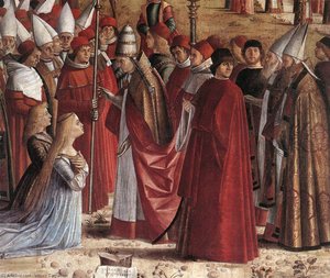 La Rencontre Des Pèlerins Avec Le Pape (détail) — Vittore Carpaccio